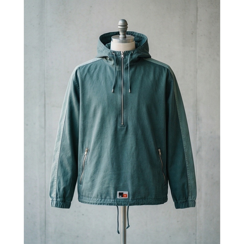 Nike Est. 1971‎ Vintage L Anorak Jacket Hooded Half Zip Windbreaker Y2K Mens